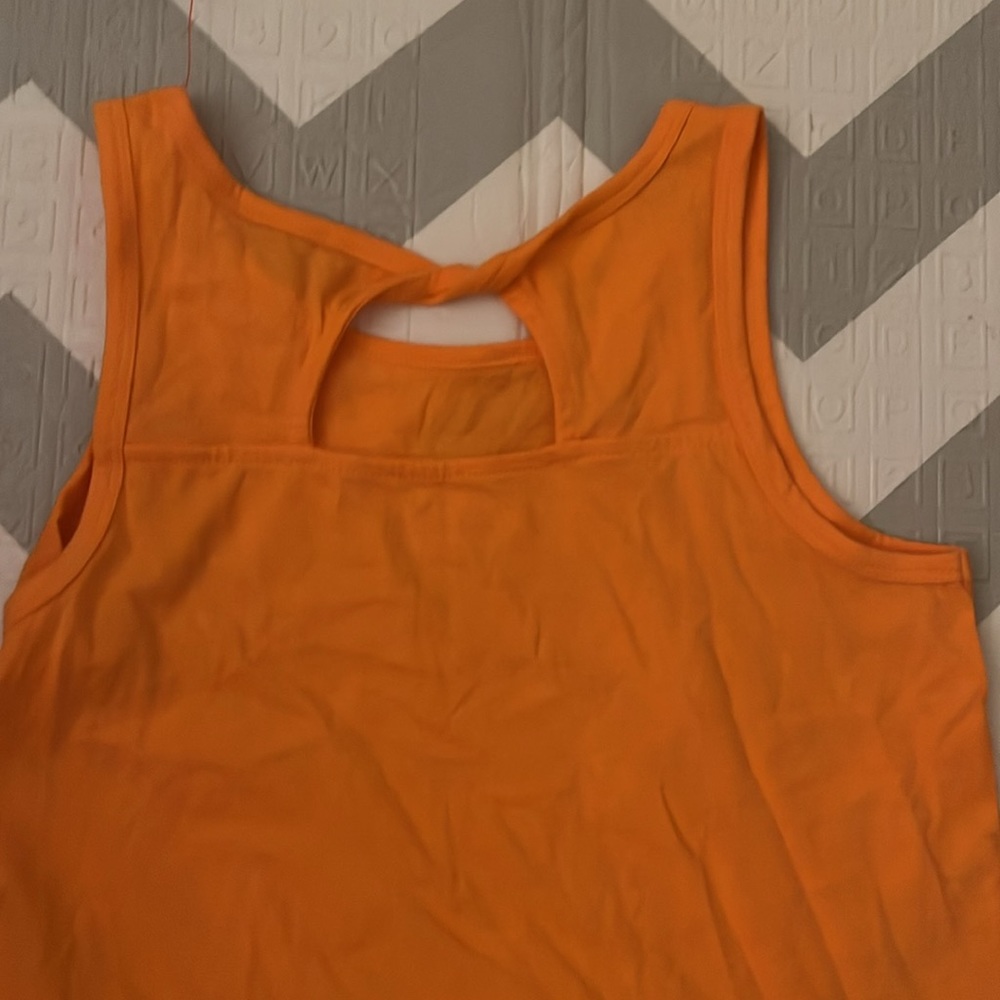 Girls palm tree tank top changing palm tree pattern size 10/12 - Picture 4 of 4